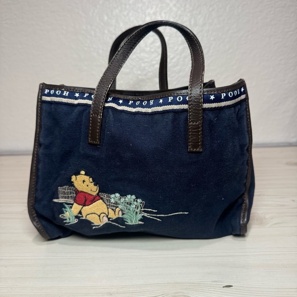 Disney Store WINNIE THE POOH Handle  Bag w/ Embroidery